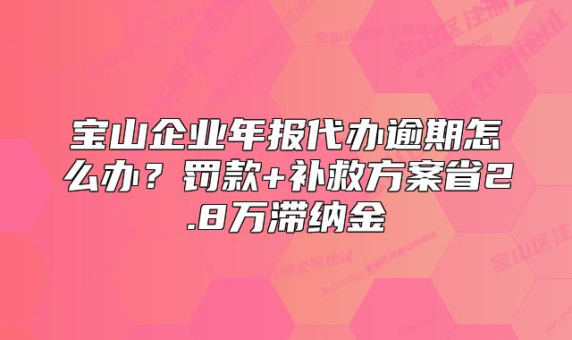寶山企業(yè)年報(bào)代辦逾期怎么辦？罰款+補(bǔ)救方案省2.8萬(wàn)滯納金