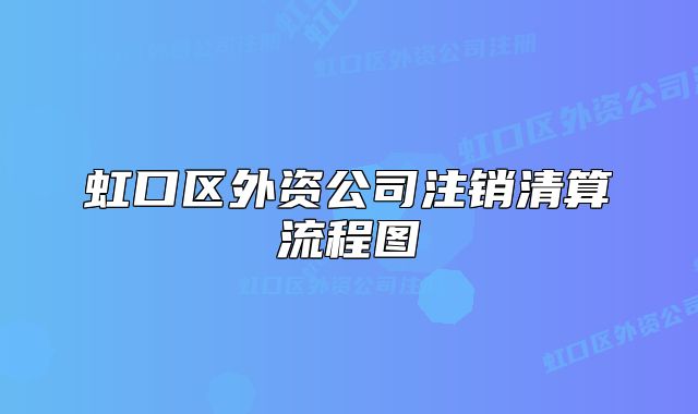 虹口區(qū)外資公司注銷清算流程圖