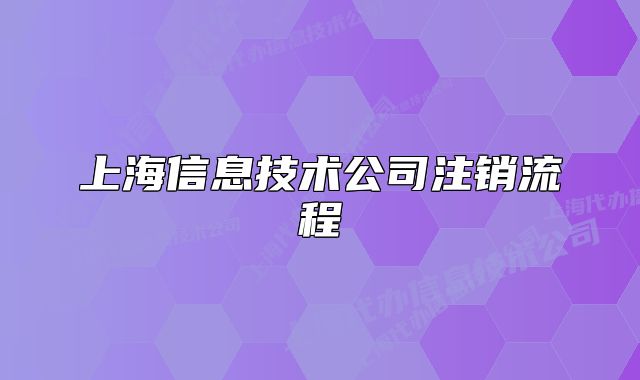 上海信息技術(shù)公司注銷流程