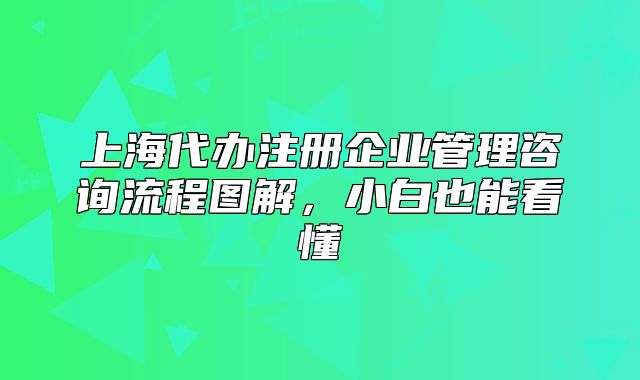 上海代辦注冊企業(yè)管理咨詢流程圖解，小白也能看懂