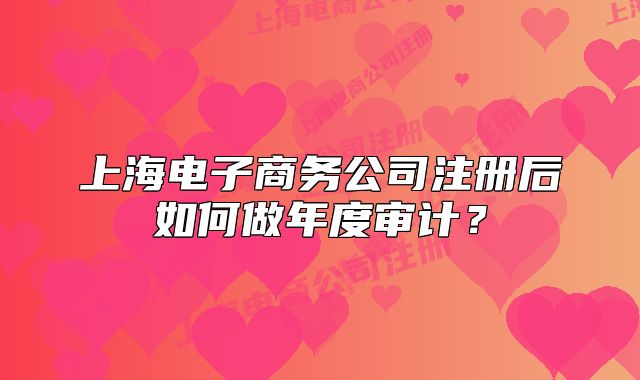 上海電子商務(wù)公司注冊(cè)后如何做年度審計(jì)？